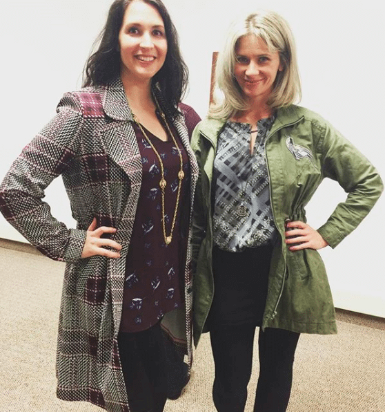 Stephanie and Melissa wearing CAbi