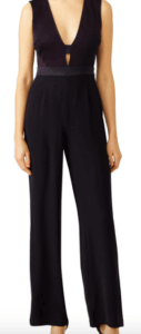 Diane von Furstenberg Add to Hearts Black Kyara Tux Jumpsuit