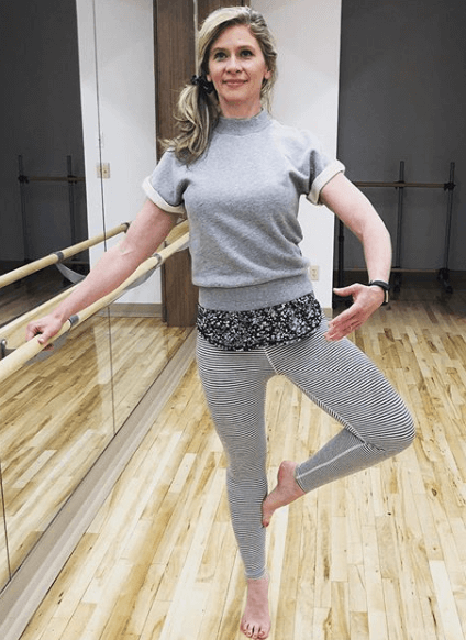 Melissa McNallan working on Dancer's Legs in 14 Days