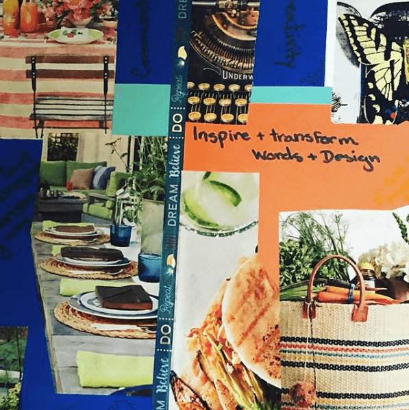 Vision Board at Women Ignite Retreat