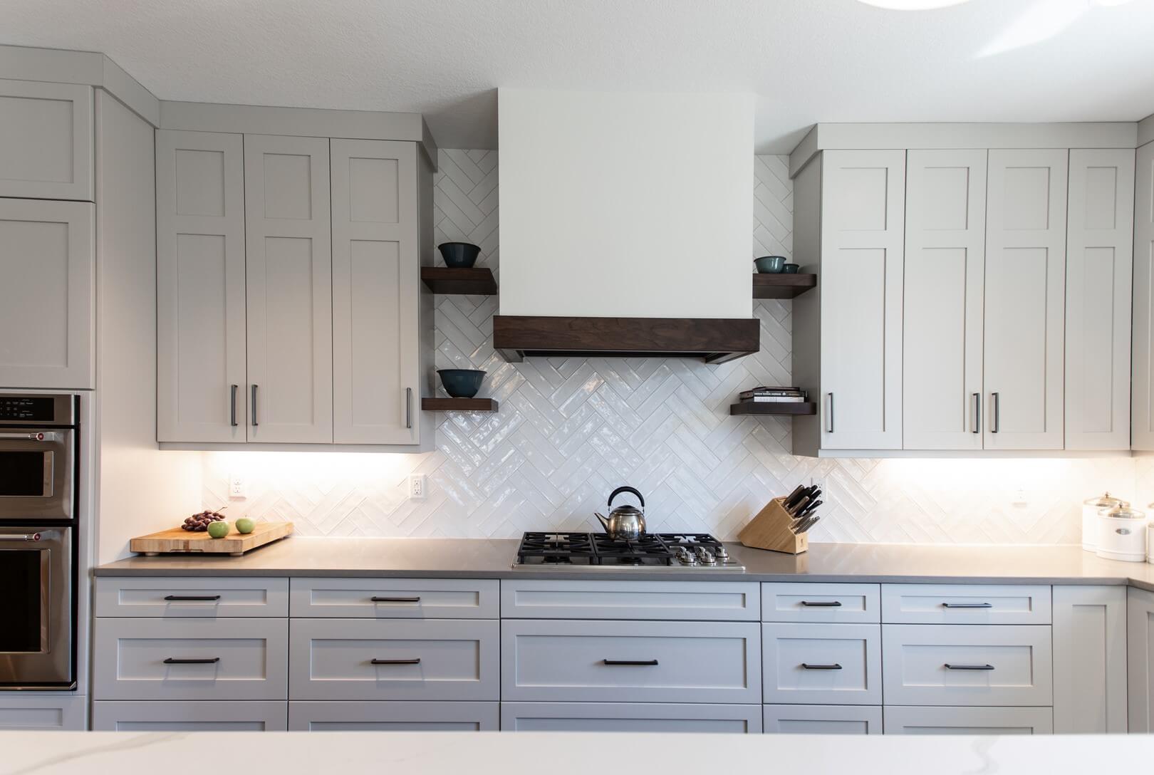 Kitchen Cabinets, Backsplash and Counter by J. Curry Interiors