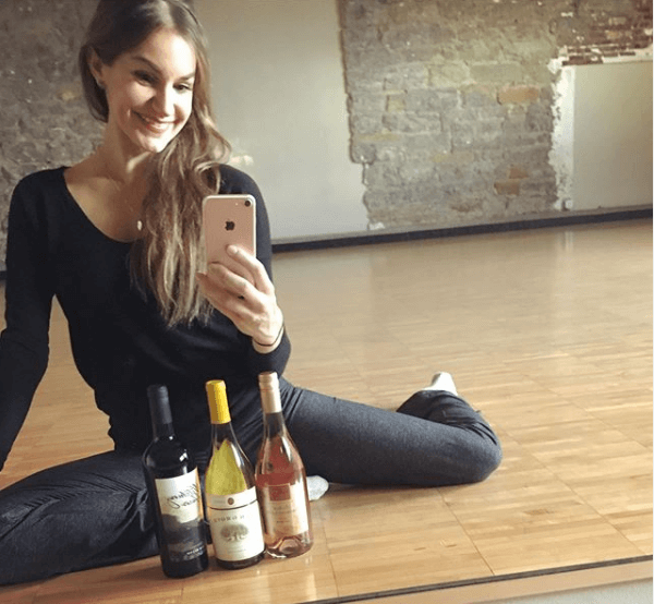 Annie Nimmo Ready to Share Wine with her Ballet and Wine Students